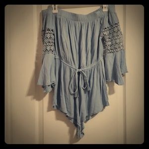 Blue romper